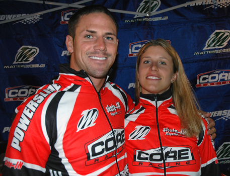 Chad Hedrick and Julie Glass